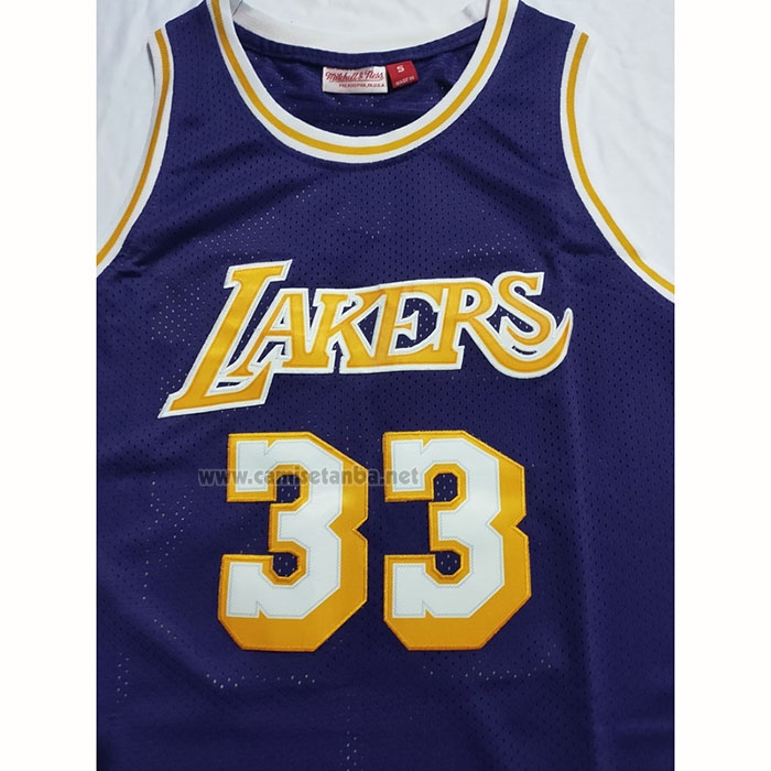 Camiseta Los Angeles Lakers Kareem Abdul-Jabbar #33 Mitchell & Ness 1983-84 Violeta